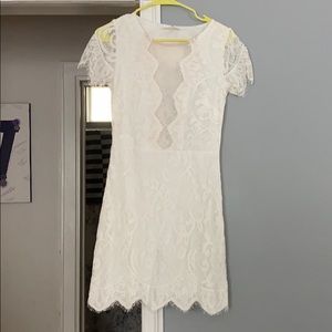 White lace dress